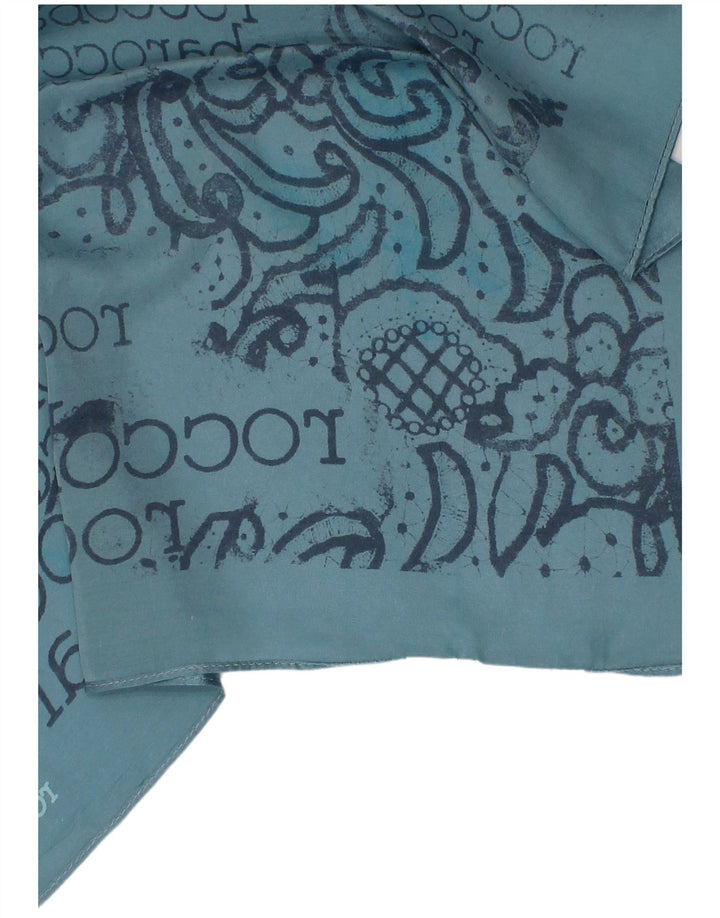 ROCCOBAROCCO Womens Graphic Square Scarf One Size Turquoise Designer