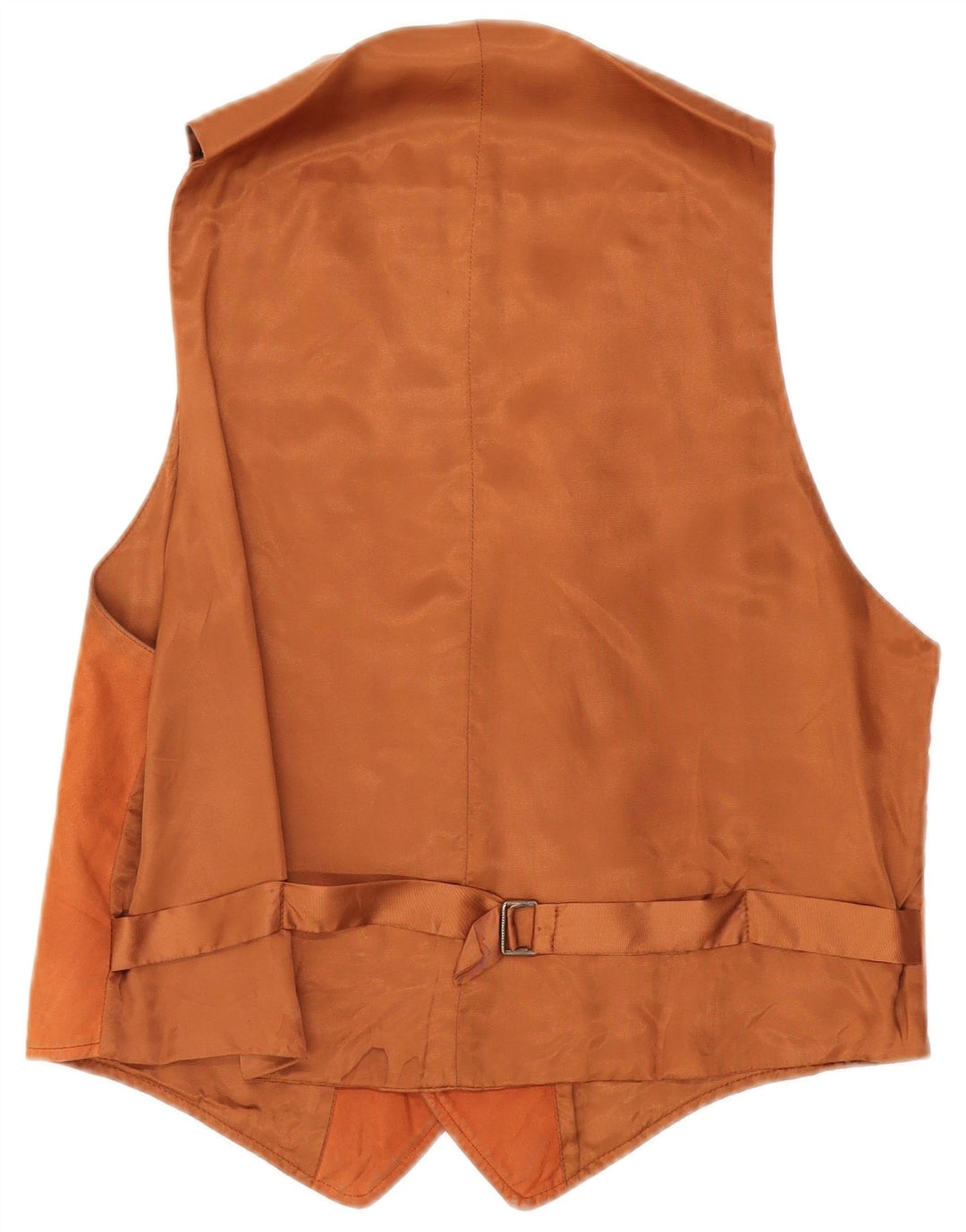 Vintage herre læder vest XL brunt læder