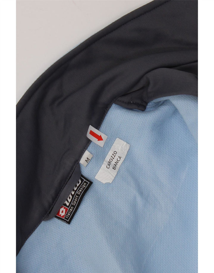 Lotto træningsdragt topjakke til kvinder UK 12 Medium Blue Colourblock Polyester