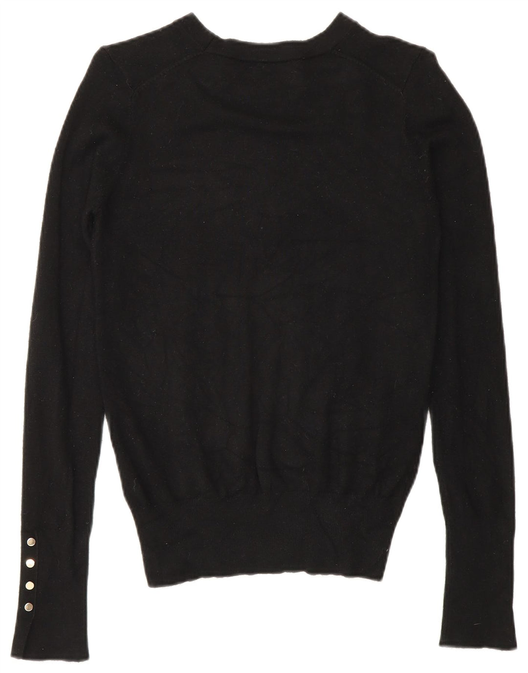 Zara Dame Boat Neck Jumper Sweater UK 10 Small Black