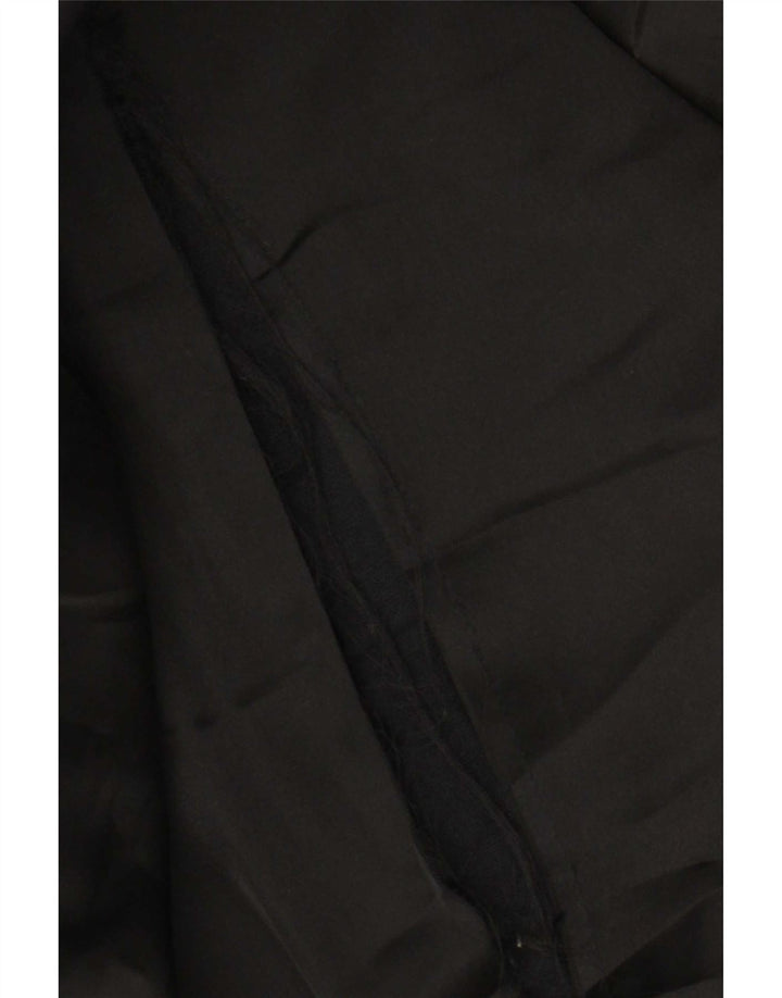 Zara Dame Oversized Overfrakke UK 10 Lille Sort