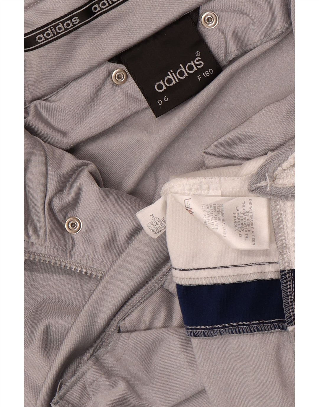 Adidas Herre grafisk træningsdragt topjakke UK 40/42 Medium Grey Colourblock