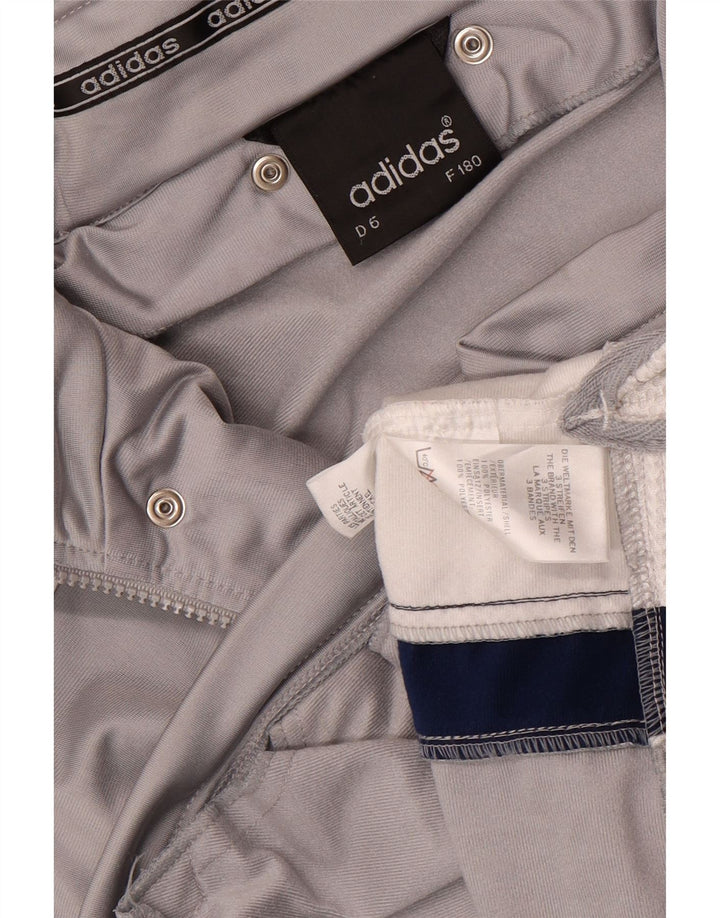 Adidas Herre grafisk træningsdragt topjakke UK 40/42 Medium Grey Colourblock