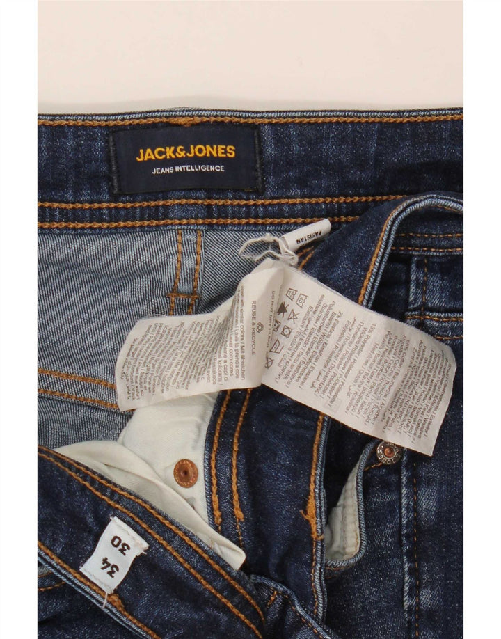 Jack & Jones Herre Jake Bootcut Jeans W34 L30 Marineblå Bomuld