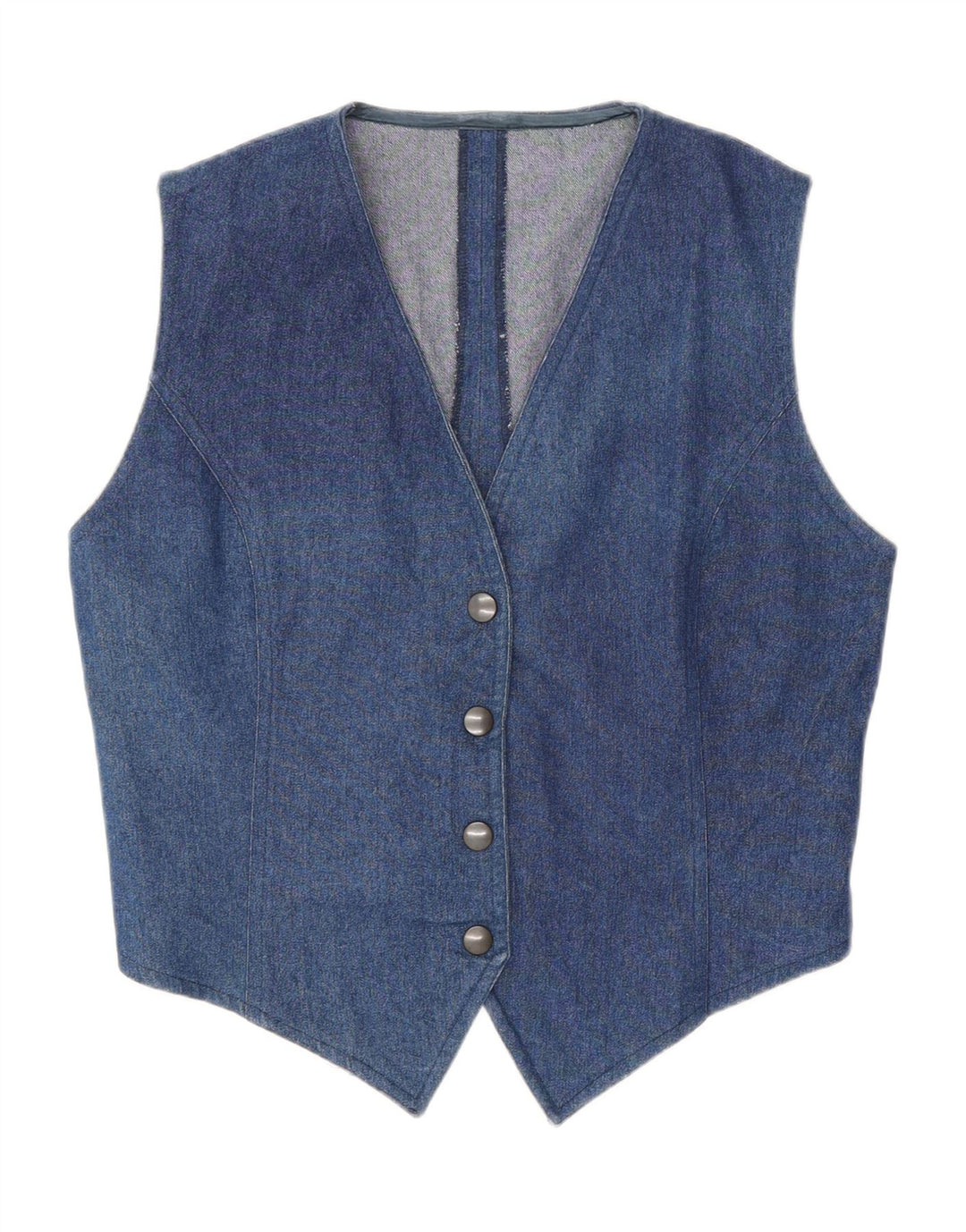 Vintage Dame denim vest UK 12 Medium Blue