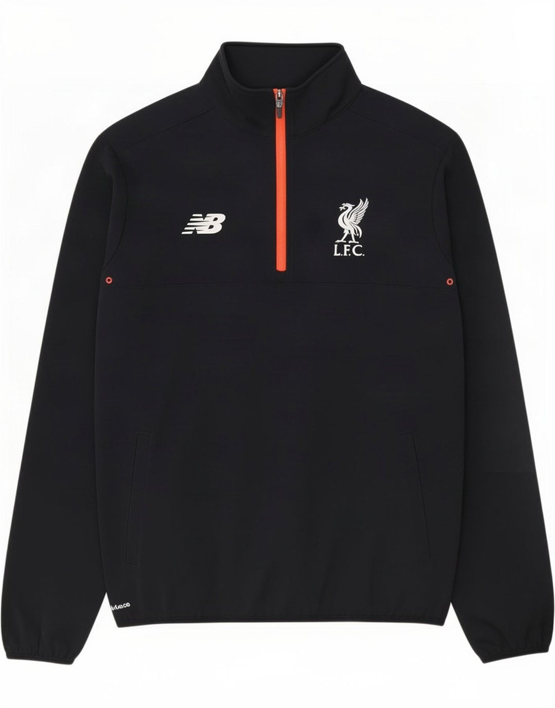 New Balance Herre Liverpool Zip Neck Pullover Træningsdragt Top Stor Sort