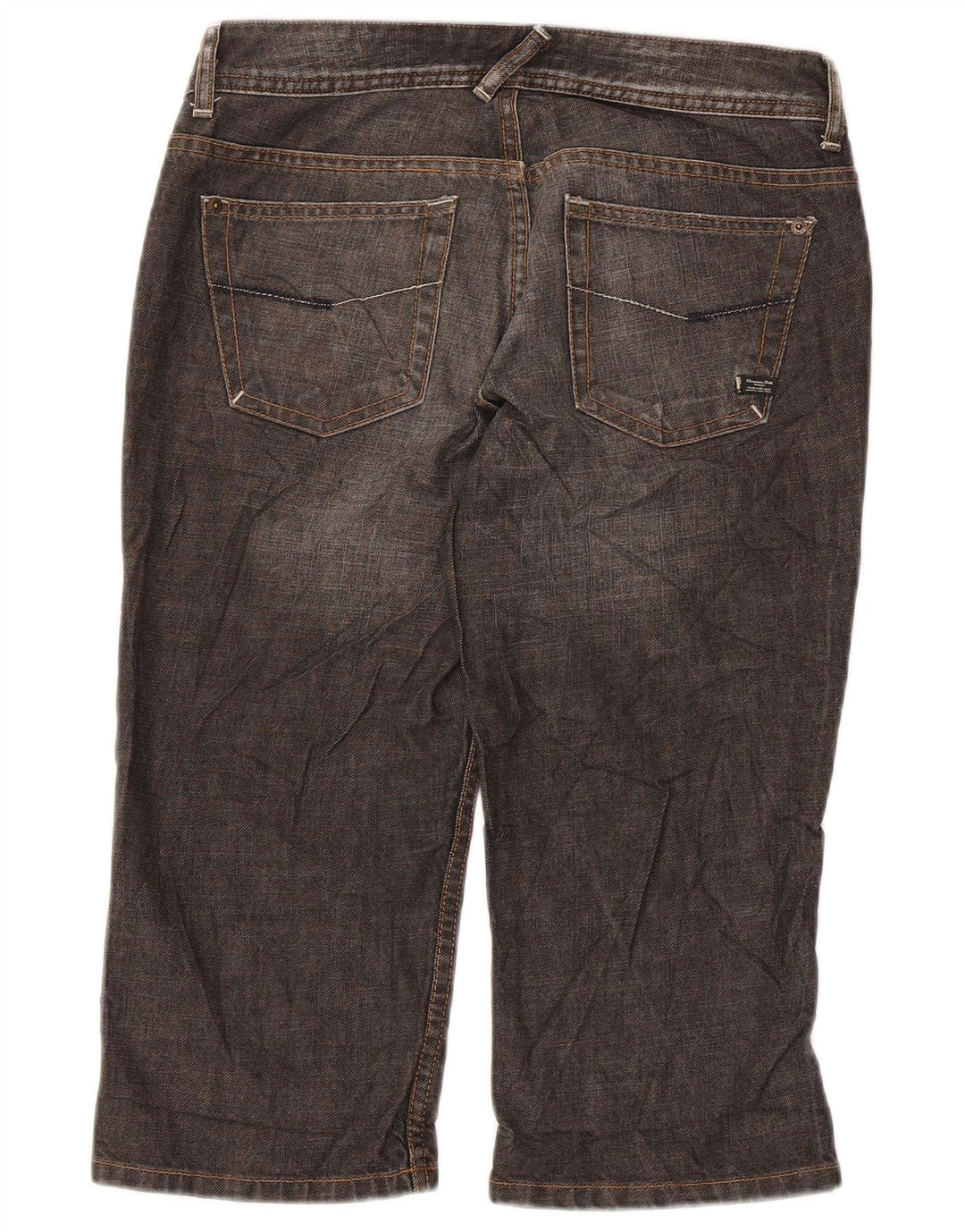 Massimo Dutti Dame Bermuda Denim Shorts W28 Medium Grey Bomuld