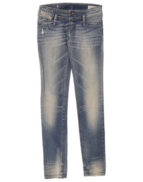 Diesel Piger Skinny Jeans 13-14 År W28 L31 Blå Bomuld