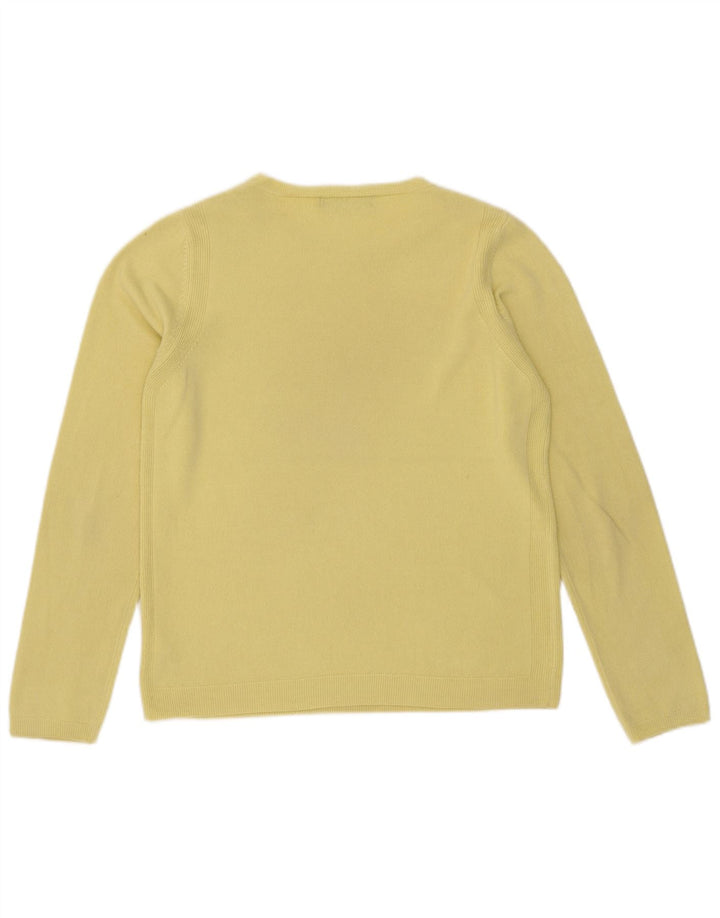 Marks & Spencer Dame sweater med rund hals DK 12 Medium Gul