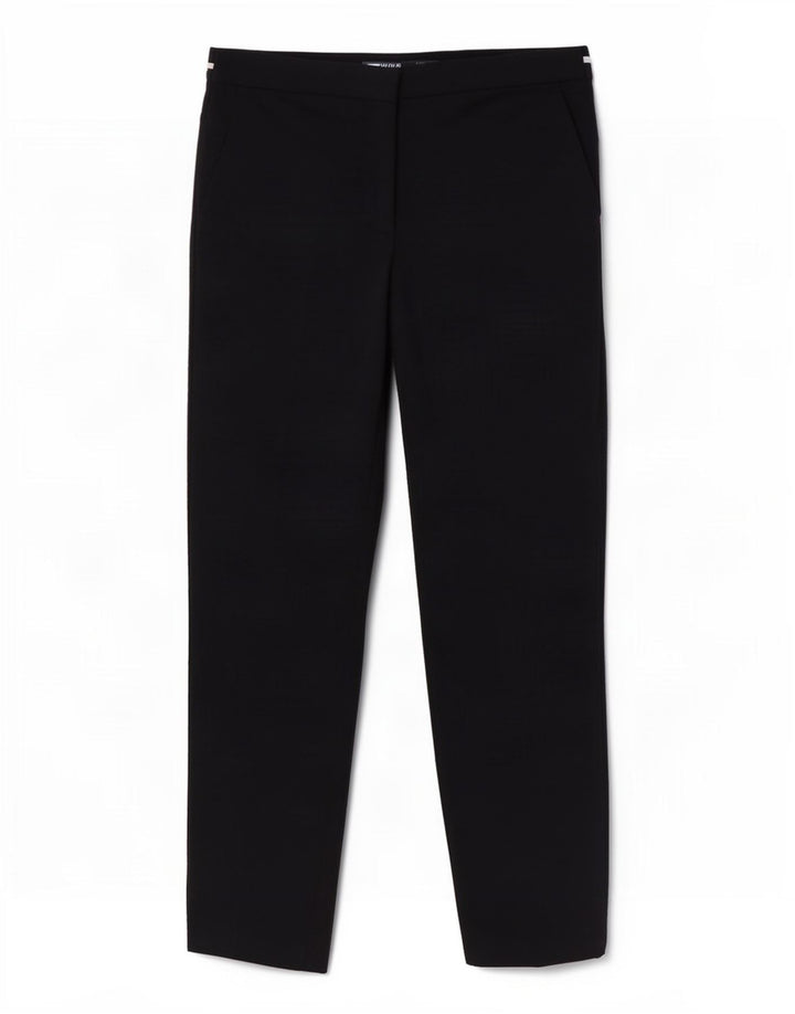 Zara Dame Slim Cropped Trousers Medium W28 L26 Navy Blue