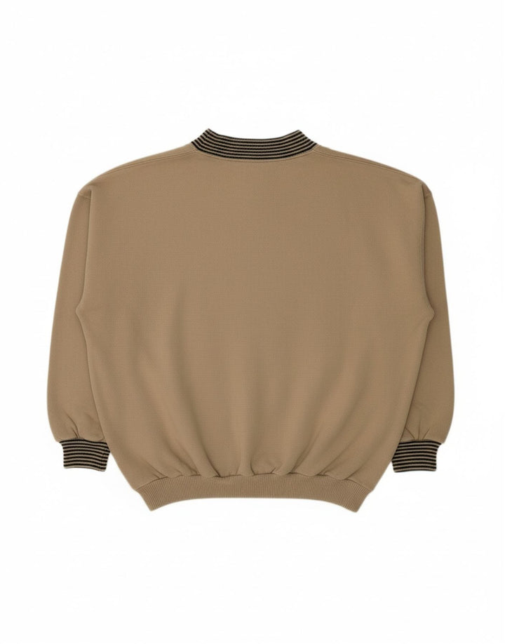 REGATTA Mens Graphic Sweatshirt Jumper XL Beige Striped Cotton