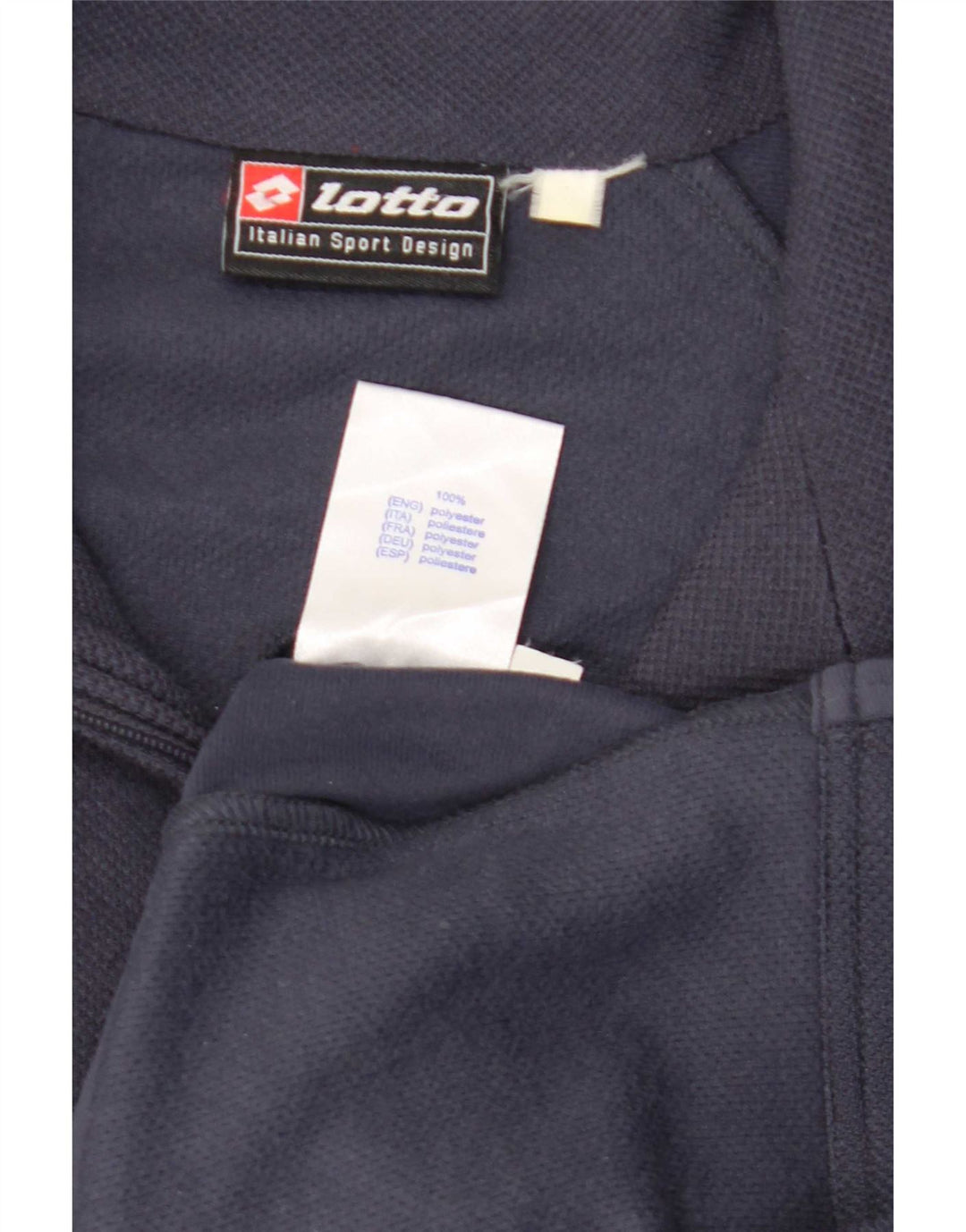 Lotto Træningsdragt til mænd Topjakke UK 40/42 Stor marineblå polyester