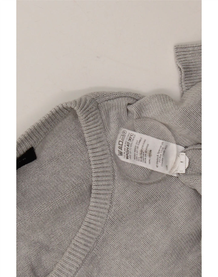 Marks & Spencer Herretrøjetrøje med rund hals, UK 38/40 Mellemgrå