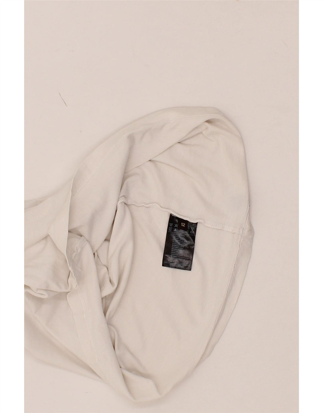 TRUSSARDI Boys T-Shirt Top 11-12 Years White Cotton Vintage Trussardi and Second-Hand Trussardi from Messina Hembry 