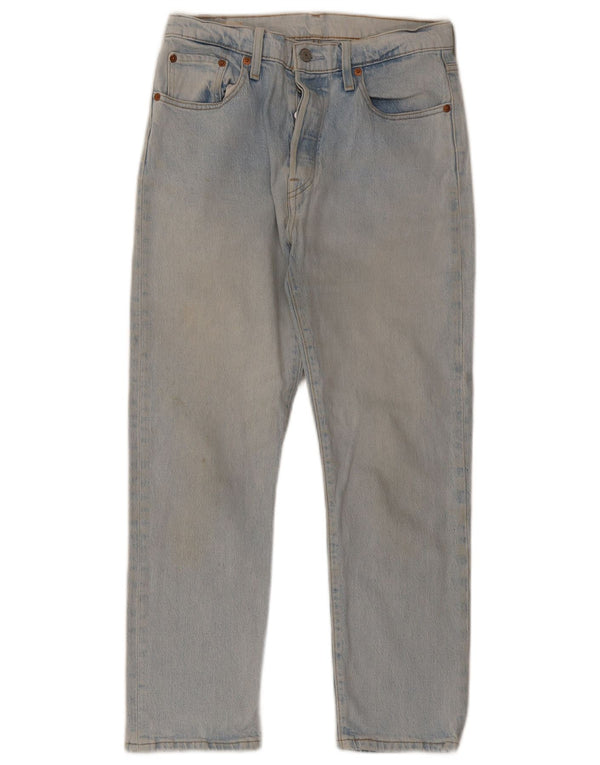 Levi's herre 501 cropped jeans W29 L26 blå bomuld
