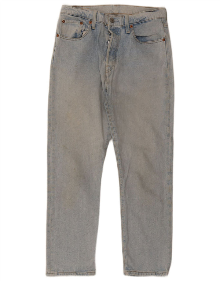 Levi's herre 501 cropped jeans W29 L26 blå bomuld