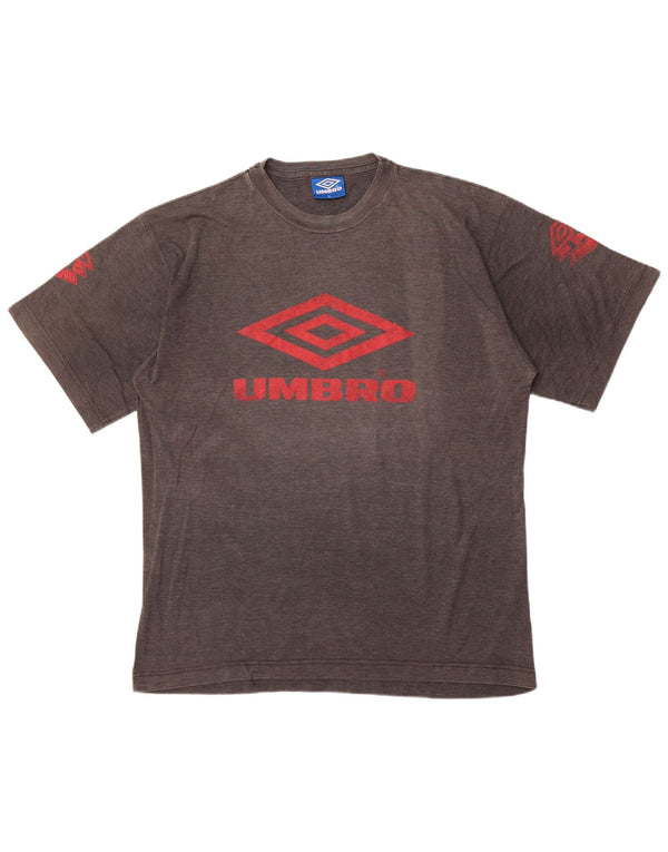 Umbro Mens Graphic T-Shirt Top XL Grey