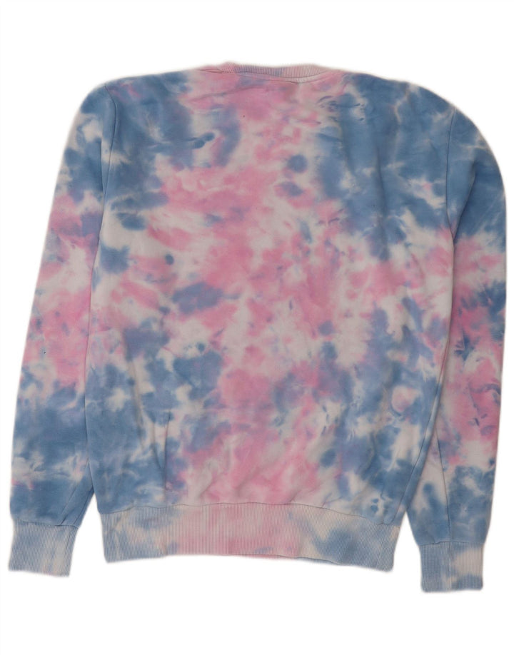 Ellesse Herre Sweatshirt Jumper Lille Flerfarvet Tie Dye Bomuld