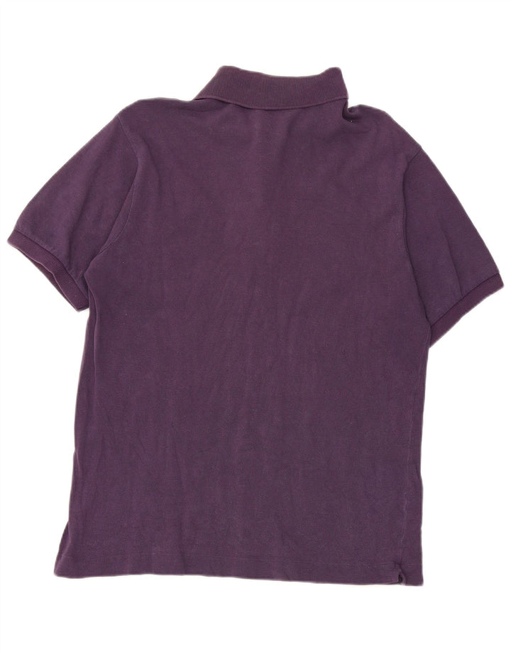 Lacoste herre poloshirt størrelse 4 Medium lilla bomuld