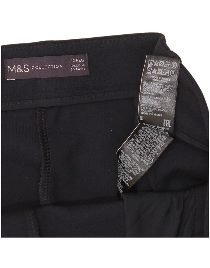 Marks & Spencer Dame Slim Chino Bukser UK 12 Medium W32 L28 Navy Blue
