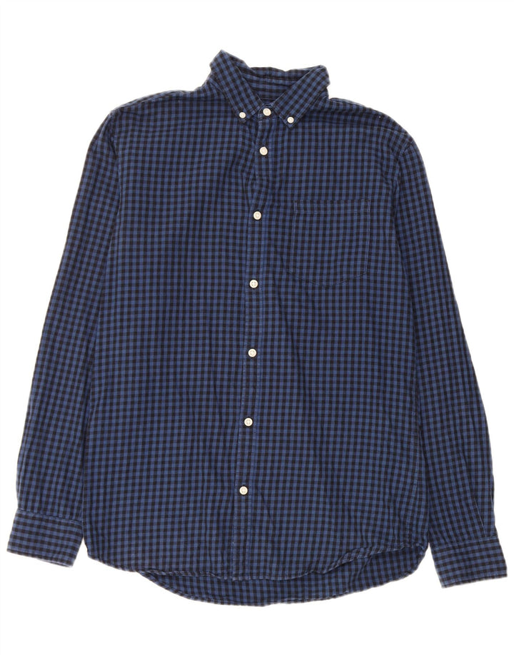 Jack & Jones Herreskjorte Medium Navy Blue Gingham Cotton