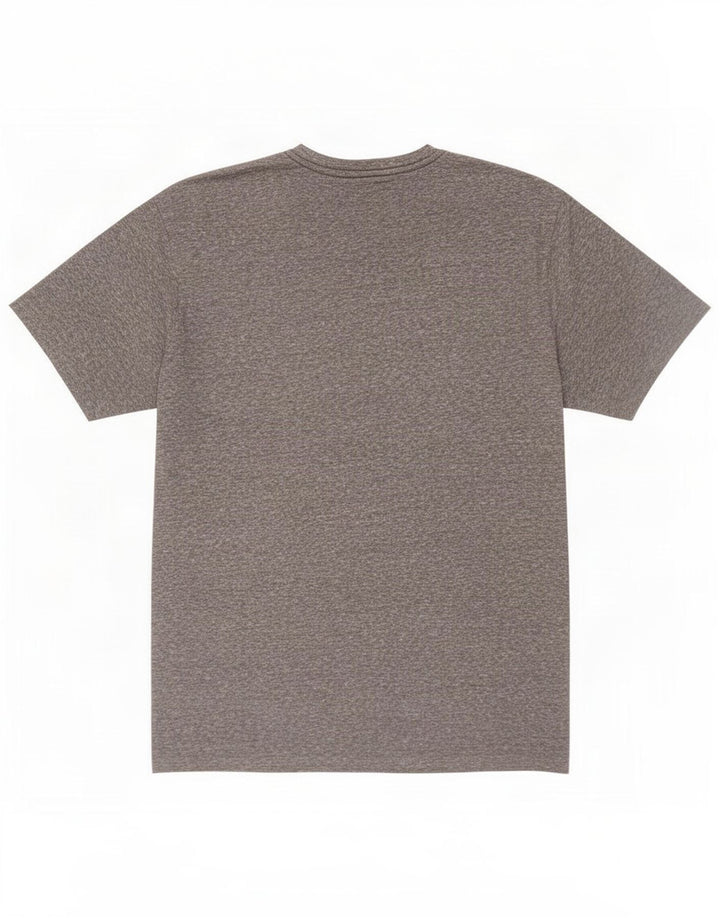 Weird Fish Herre grafisk T-shirt Top XL Grå Flecked Polyester