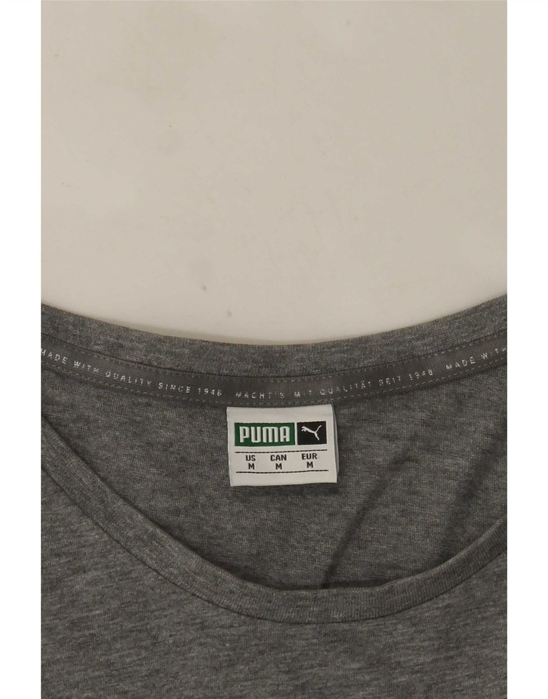 Puma Herre grafisk T-shirt Top Medium Grey Flecked