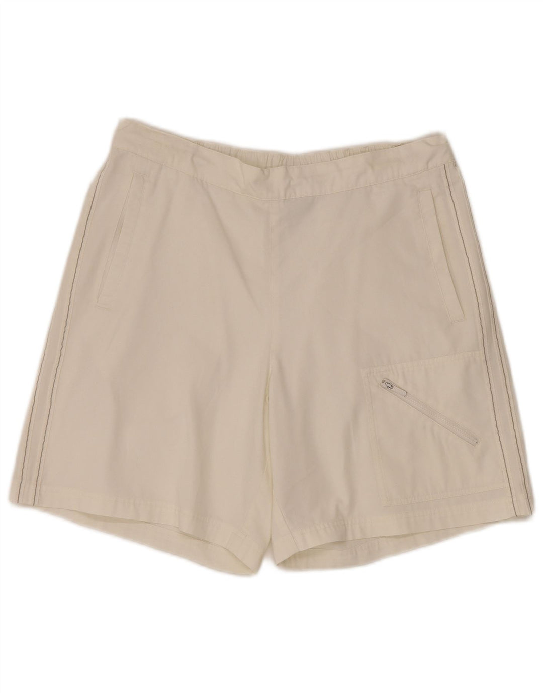 Adidas Graphic Cargo Shorts til kvinder Medium W34 Off White Polyester