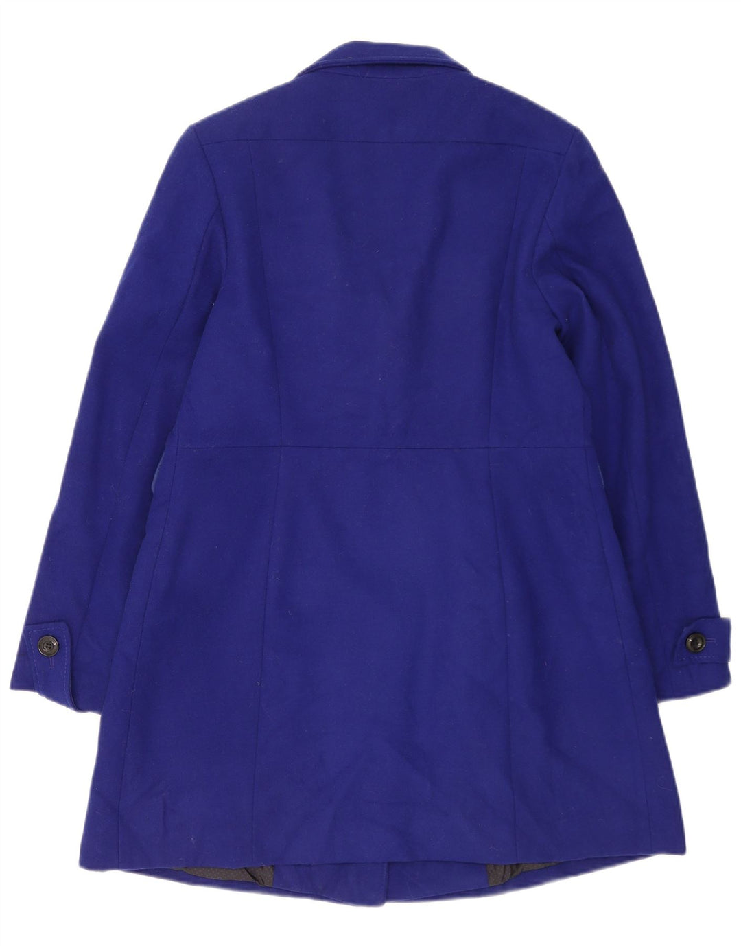Marks & Spencer Dame Military Dobbeltradet Frakke UK 12 Medium Blue