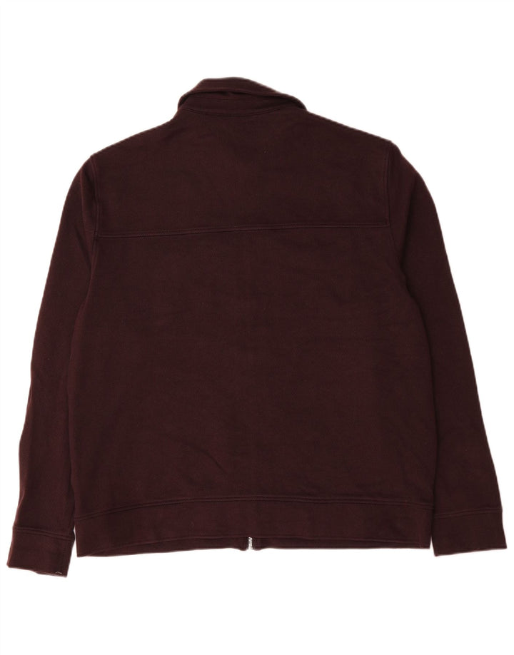 Marks & Spencer Herre Autograph Bomber Jacket UK 40 Large Bourgogne Cotton