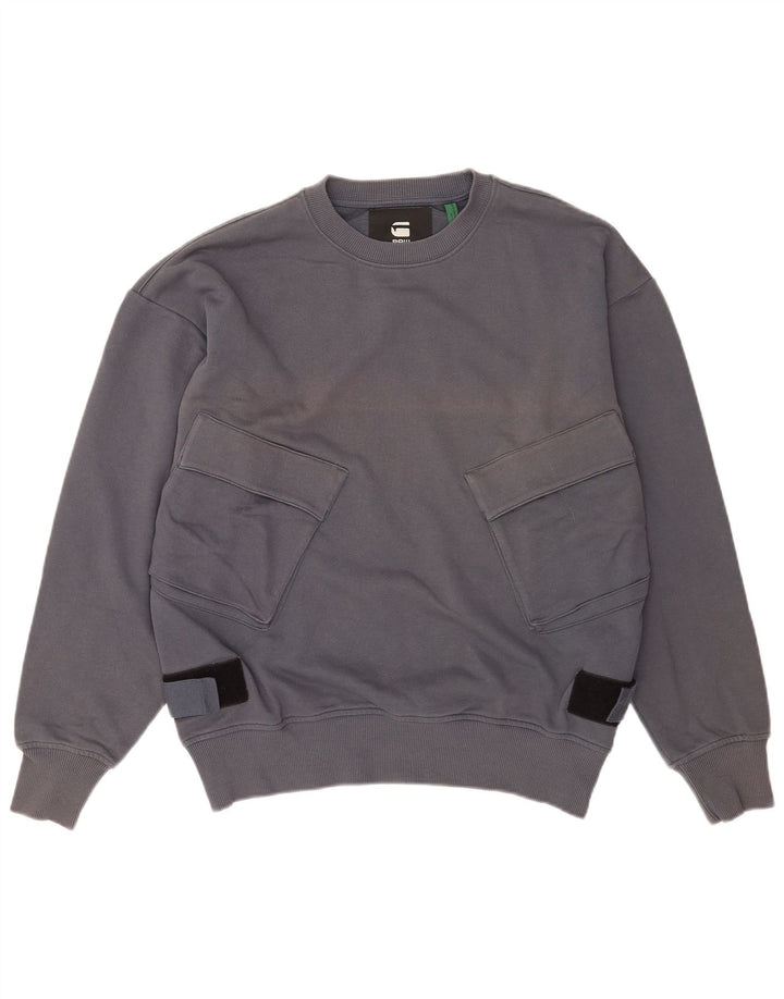 G-Star Herre Sweatshirt Jumper Stor Grå Bomuld
