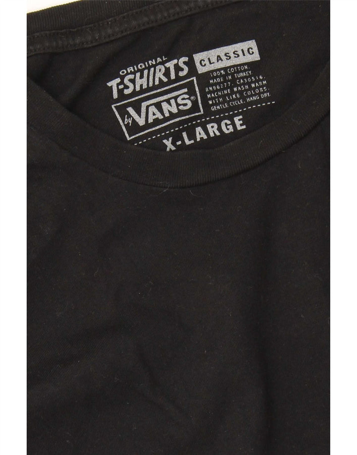 Vans Herre Grafisk Top Langærmet XL Sort Bomuld