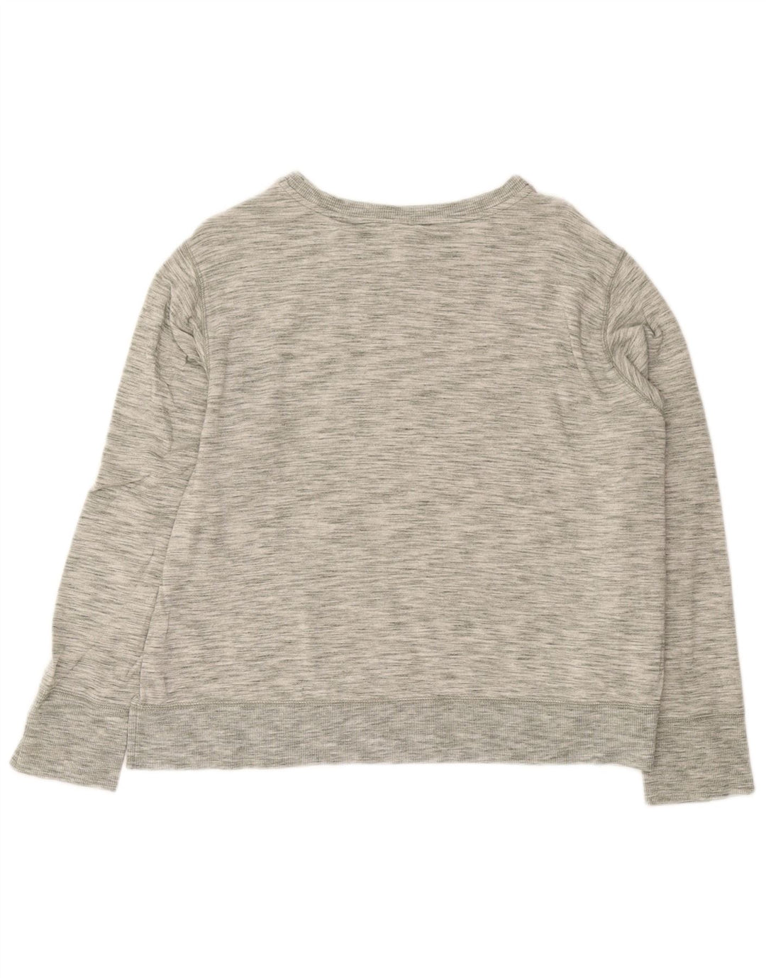 EDDIE BAUER Dame Sweatshirt Jumper UK 18 XL Grå Flecked Modal