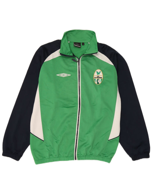 Umbro Herre grafisk træningsdragt Topjakke Medium Grøn Colourblock Polyester