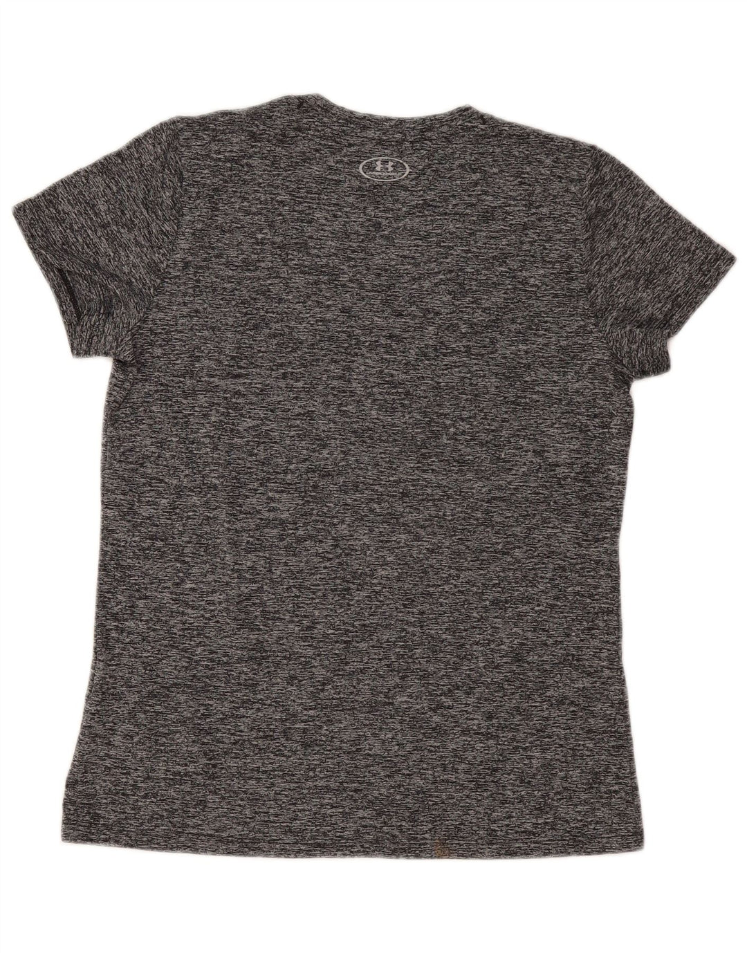 UNDER ARMOUR Dame Heat Gear Grafisk T-Shirt Top UK 14 Medium Grå