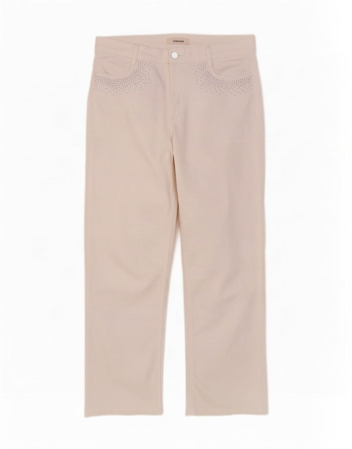 Marks & Spencer Lige jeans til kvinder UK 14 Large W32 L29 White Bomuld