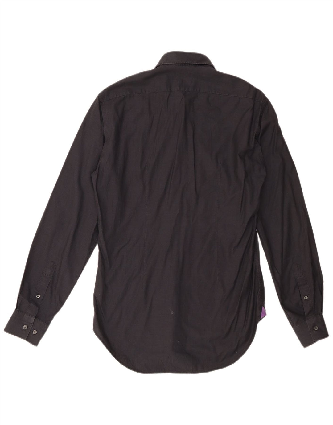 Zara Herre Skræddersyet Fit Shirt EU 38 Medium Navy Blue