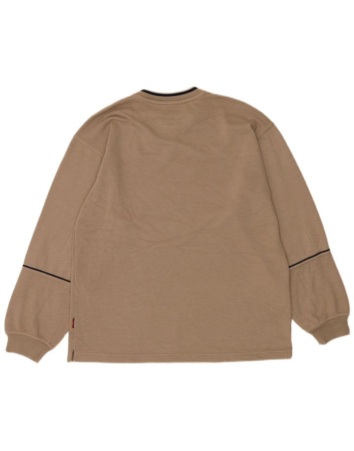 ELLESSE Sweatshirt til mænd Stor Beige Polyester
