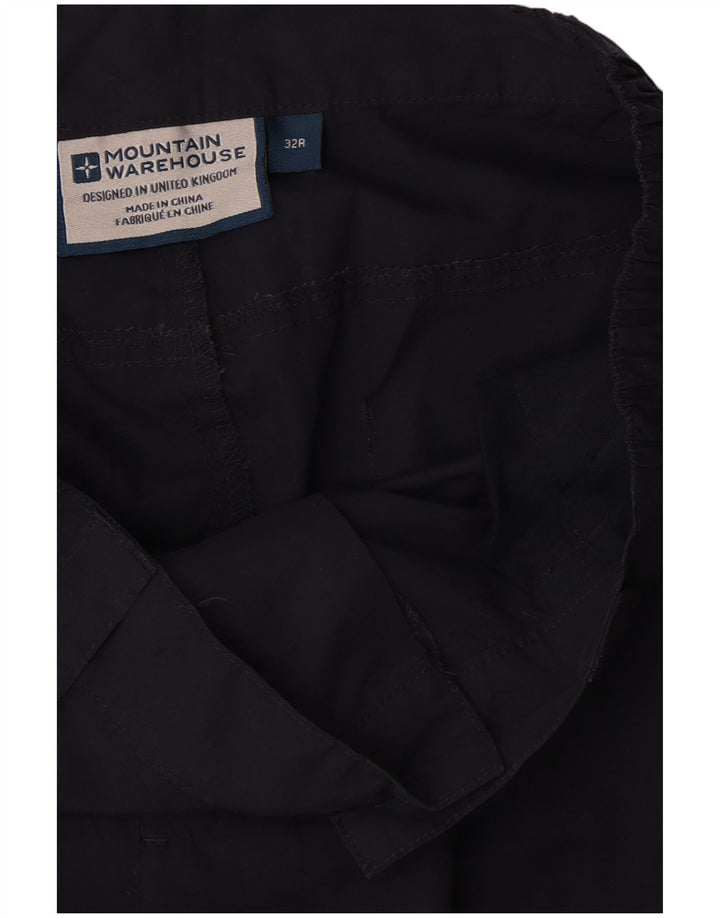 Mountain Warehouse Straight Cargo bukser til mænd W32 L32 Marineblå polyester