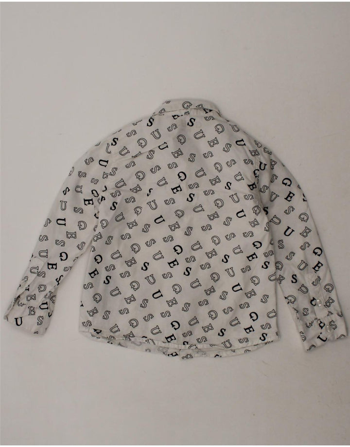 GUESS Baby Boys Graphic Shirt 18-24 Months White Cotton Vintage Guess and Second-Hand Guess from Messina Hembry 