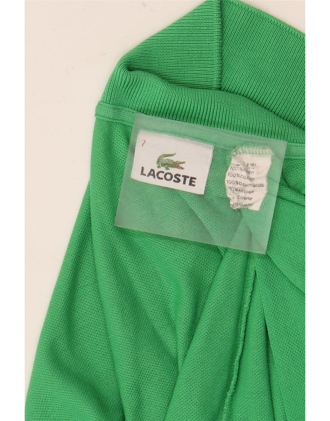 Lacoste Herre Polo Shirt Str. 7 2XL Grøn Bomuld