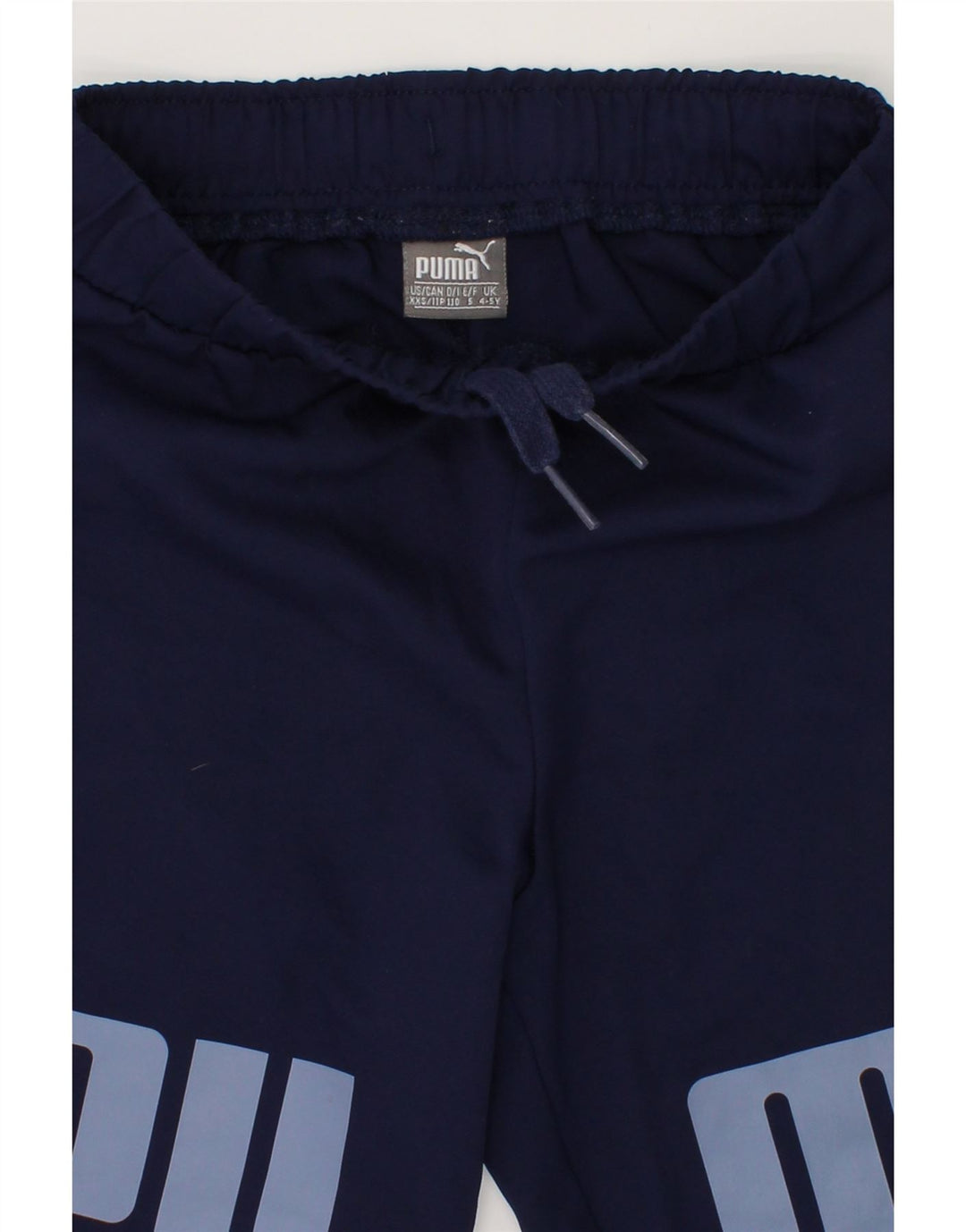 PUMA Boys Graphic Sport Shorts 4-5 Years Navy Blue Polyester Vintage Puma and Second-Hand Puma from Messina Hembry 