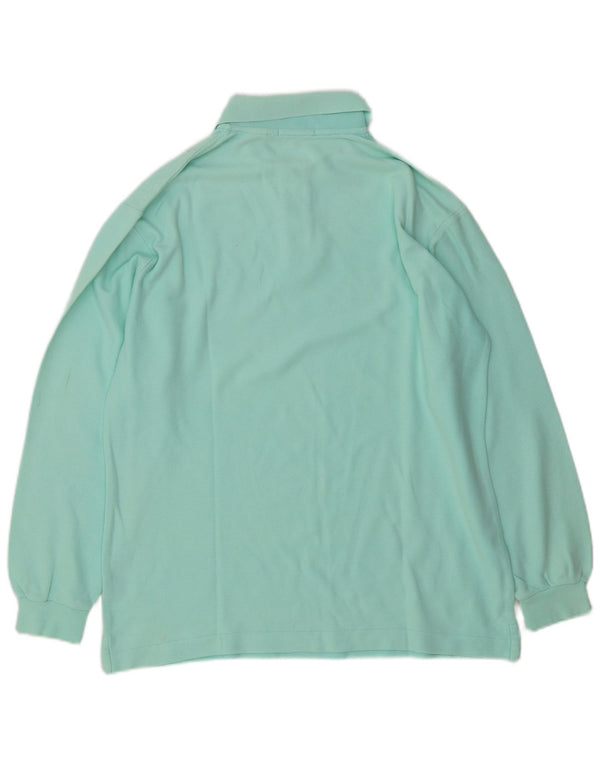 Fila Langærmet Polo Shirt til mænd IT 48 Medium turkis bomuld
