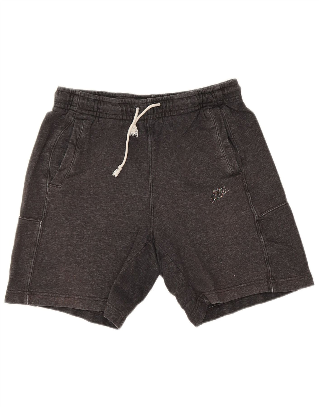 Nike Sportshorts til mænd, mellemgrå flækket bomuld