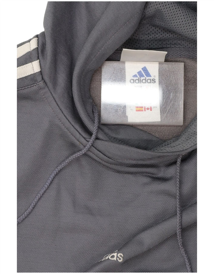 ADIDAS Hættetrøje til mænd UK 34/36 Small Grey