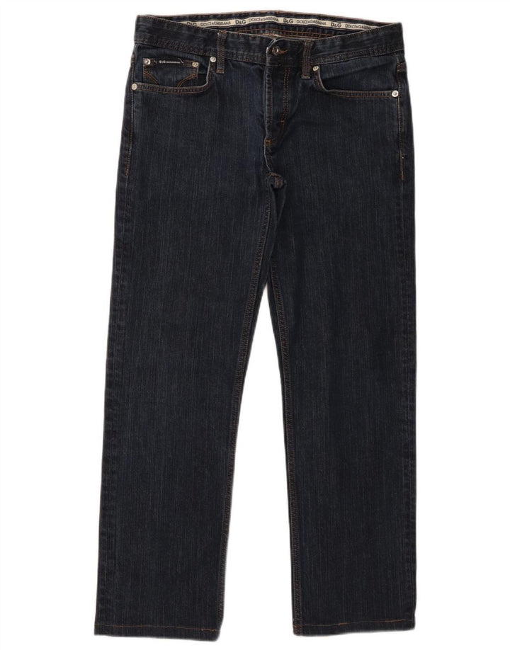 Dolce & Gabbana Straight Jeans til mænd W33 L28 Marineblå