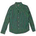 Hollister Herreskjorte Lille Grøn Gingham Bomuld