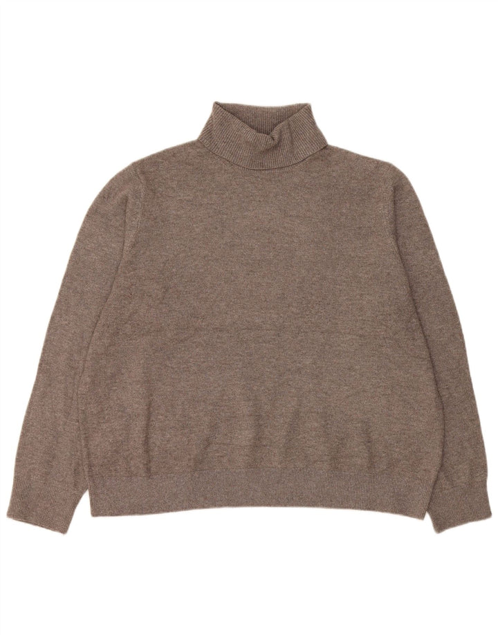 Marks & Spencer Dame Oversized rullehals sweater UK 16 stor grå