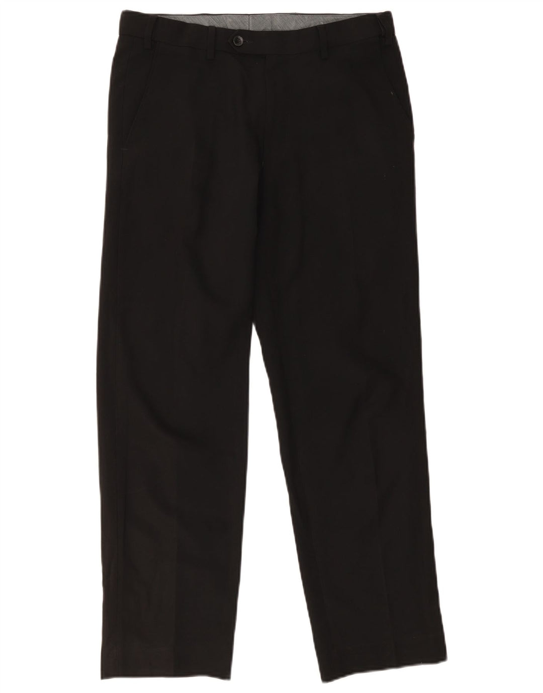 Marks & Spencer Herre Regular Chino Bukser W32 L29 Sort Polyester