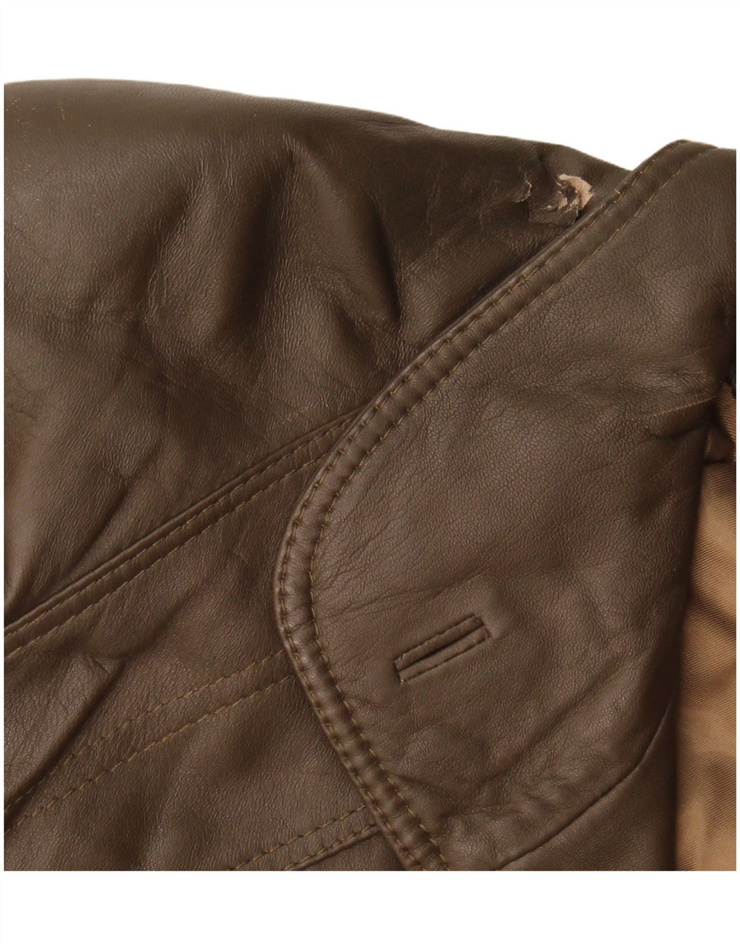 Vintage dame læderjakke UK 16 Large Brown